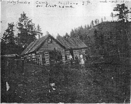 Holy Smoke Camp, Keystone South Dakota in 1911