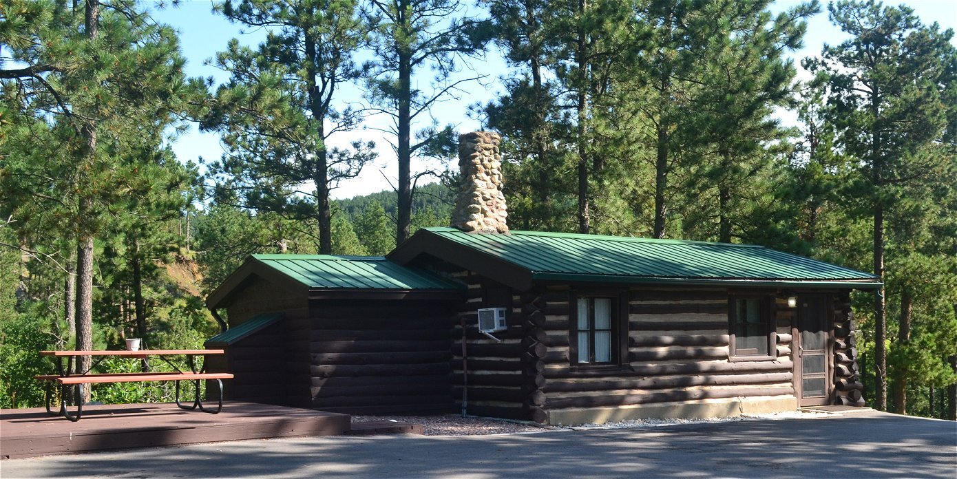 Cabin Camping at Holy Smoke Resort in the Black Hills at Keystone South Dakota